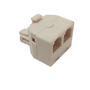 Phone Jack BEIGE COLOR 2 PORTS Vintage Works